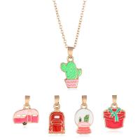 Zinc Alloy Enamel Pendants with enamel 5 pieces & fashion jewelry & for children nickel lead & cadmium free 1.2*2.2cmuff0c1.4*1.6cmuff0c0.9*2.2cmuff0c1.1*2.1cmuff0c1.3*1.9cm Sold By Set