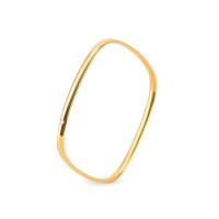 Bracelet en acier inoxydable, Plaqué or 18K, pour femme, 2.10mm, Diamètre intérieur:Environ 58mm, Vendu par PC