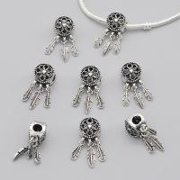 Pendentifs de style European en alliage de zinc , Placage de couleur argentée, DIY & styles différents pour le choix, argent, protéger l'environnement, sans nickel, plomb et cadmium, 6PC/sac, Vendu par sac