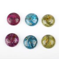 Poludrago kamenje Cabochons, Prirodni kamen, Krug, više boja za izbor, 20x6mm, Prodano By PC