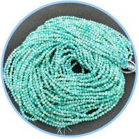 Miçangas de Amazonita, Roda, polido, DIY & facetada, verde, vendido para 38 cm Strand