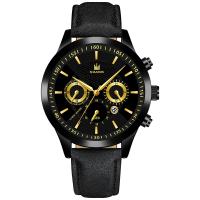 Reloj de Pulsera para Hombre, Cuero sintético, con Vidrio & acero inoxidable & aleación de zinc, Esférico, chapado, más colores para la opción, 260x42x10mm, Vendido por UD