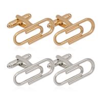 カフスボタン, 銅, メッキ, ファッションジュエリー, 無色, ニッケル、鉛、カドミウムフリー, 20x30mm, 売り手 ペア