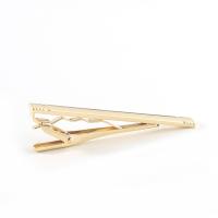 Tie Clip Iron gold color plated Sold By PC