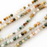 Smíšené Gemstone Korálky, Přírodní kámen, lesklý, DIY, smíšené barvy, Prodáno za 38 cm Strand