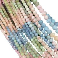 Morganit Bead, polerad, DIY, blandade färger, Såld Per 38 cm Strand