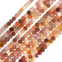 Janyuan Agate Bead, poleret, du kan DIY, blandede farver, Solgt Per 38 cm Strand