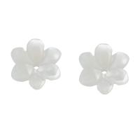 Héj Bead Cap, Virág, fehér, 9.50x9.50x3mm, Lyuk:Kb 1mm, Által értékesített PC