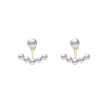 Ørejakker, Zinc Alloy, med Plastic Pearl, for kvinde, nikkel, bly & cadmium fri, 17x19mm, Solgt af par