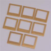 Messing hangers, Rhombus, hol, gouden, 20x20x1mm, Ca 100pC's/Bag, Verkocht door Bag