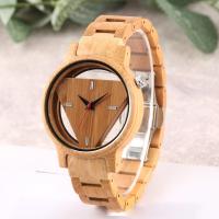 Donne orologio da polso, legno, with vetro & acciaio inox, materiali diversi per la scelta & unisex & movimento giapponese & cavo, 42*18mm, Venduto da PC