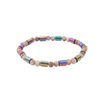 Hematite Anklet with Seedbead Unisex mixed colors Length Approx 20 cm Sold By PC