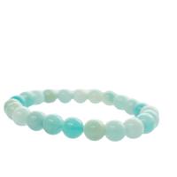 Bráisléid Amazonite Nádúrtha, snasta, do bhean, gorm, Fad 19 cm, Díolta De réir PC