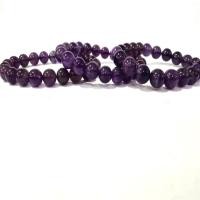 Amethyst Armband, unisex, violett, Länge 21 cm, verkauft von PC