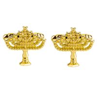 Manchetknopen, Zinc Alloy, gold plated, voor de mens, 22x22mm, Verkocht door pair