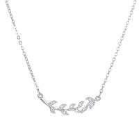 Zinc Alloy Jewelry Necklace plated for woman silver color Length Approx 45 cm Sold By PC