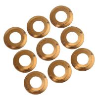 Brass Sieraden Connector, Messing, Donut, 1/1 lus, gouden, 20x0.60mm, Ca 100pC's/Bag, Verkocht door Bag