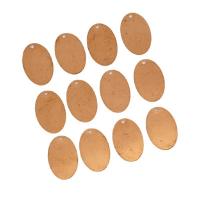 Messing Schmuck Anhänger, oval, goldfarben, 20.50x13.50x0.40mm, ca. 100PCs/Tasche, verkauft von Tasche