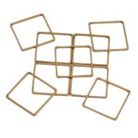 Messing Linking Ring, Plein, gouden, 20x20x1mm, Ca 100pC's/Bag, Verkocht door Bag