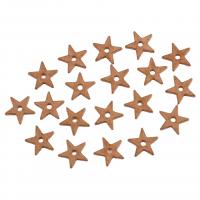 Mässing Smycken Hängen, Star, ihålig, gyllene, 12x1.50mm, Ca 100PC/Bag, Säljs av Bag