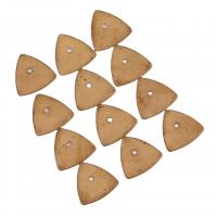 Mässing Smycken Hängen, Triangle, gyllene, 17.50x0.60mm, Ca 100PC/Bag, Säljs av Bag