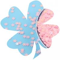 Plastic Sequin PVC Plastic Snowflake DIY 5mm Sold By Bag