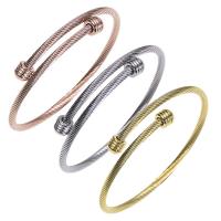 304 nehrđajućeg čelika Pljuska Bangle, Podesiva & za žene, više boja za izbor, 60x3mm, Prodano By PC