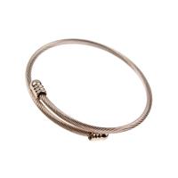 304 rozsdamentes acél Cuff Bangle, Állítható & a nő, több színt a választás, 60x3mm, Által értékesített PC