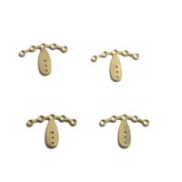 Brass Korut Riipukset, Messinki, monireikäinen, kultainen, 23x16.30x1mm, N. 50PC/laukku, Myymät laukku