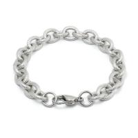 Titanium Steel Bracelet & Bangle polished Unisex Length 21 cm Sold By PC