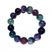 fluorite braccialetto, lucido, gioielli di moda, colori misti, 13mm, Lunghezza 7.5 pollice, Venduto da PC