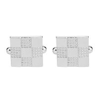 Cufflinks Zinc Alloy platinum color plated for man Sold By Pair