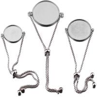 Stainless Steel Armbånd Setting, forgyldt, du kan DIY & forskellig størrelse for valg, oprindelige farve, 5PC/Bag, Solgt af Bag