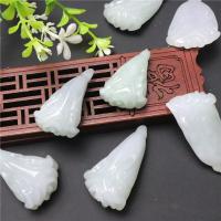 jade Pendentif, Chou, gravé, envoyé au hasard, vert, 40.9x21.5x11.8-52x22.6x10mm, Vendu par PC