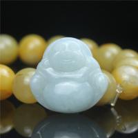 jade Pendentif, bouddha, poli, styles différents pour le choix, vert, 36x22x6mm,24x24x6.2mm, Vendu par PC