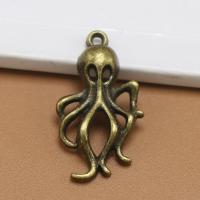 Zinklegering Hangers, Zinc Alloy, Octopus, plated, mode sieraden, meer kleuren voor de keuze, nikkel, lood en cadmium vrij, 30x16mm, Verkocht door PC