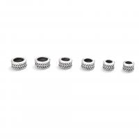 925 sterling zilver Spacer Kralen, verschillende grootte voor keus, zilver, 5x6mm, Verkocht door PC