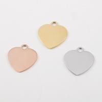 Acier inoxydable Coeur Pendentifs, poli, DIY, plus de couleurs à choisir, 21.50x20x1.50mm, Trou:Environ 3mm, Vendu par PC