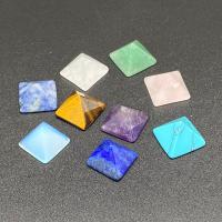 Gemstone Cabochons, Natursten, Pyramideformet, forskellige materialer til valg, flere farver til valg, 14mm, Solgt af PC