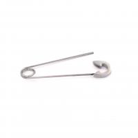 Stainless Steel Stud Øreringe, Kilt Pin, sølvfarvet forgyldt, mode smykker, sølv, 0.80mm, Solgt af PC