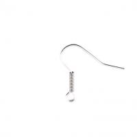 الفولاذ المقاوم للصدأ هوك Earwire, لون الفضة مطلي, ديي, فضة, 20x20mm, تباع بواسطة PC