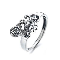 925 Sterling Silver Finger Rings Adjustable & for woman silver color Sold By PC