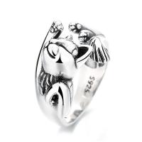 Sterling Silver Jewelry Finger Ring, 925 Sterling Silver, Cat, Inchoigeartaithe & do bhean, airgid, Díolta De réir PC