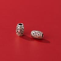 925 Sterling Silver Spacer Bead, snasta, log, airgid, 5.50x7.50mm, Díolta De réir PC