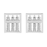 Manchetknopen, Zinc Alloy, platinum plated, voor de mens, 18x18mm, Verkocht door pair