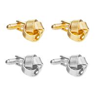 Boutons de manchette, alliage de zinc, Placage, pour homme, plus de couleurs à choisir, 15x15mm, Vendu par paire