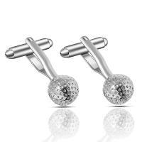 Manchetknopen, Zinc Alloy, platinum plated, voor de mens & gehamerd, 10x29mm, Verkocht door pair