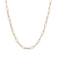 Ketting van edelstaal ketting, 304 roestvrij staal, met 1.97Inch extender keten, voor vrouw, meer kleuren voor de keuze, 4mm, Lengte Ca 15.35 inch, Verkocht door PC