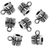 Acero inoxidable Beads Bail, acero inoxidable 304, Vintage & unisexo, Negro, 15.20mm, Vendido por UD