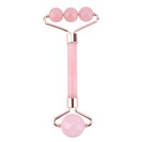 Zinc Alloy Rulle, med Grøn aventurin & Rose Quartz, Massage, flere farver til valg, 62x141x41mm, Solgt af PC